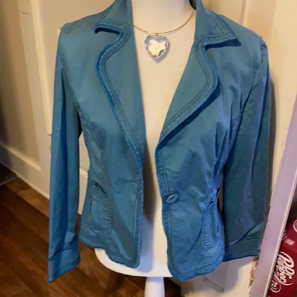Think Tank teal colored jacket size S